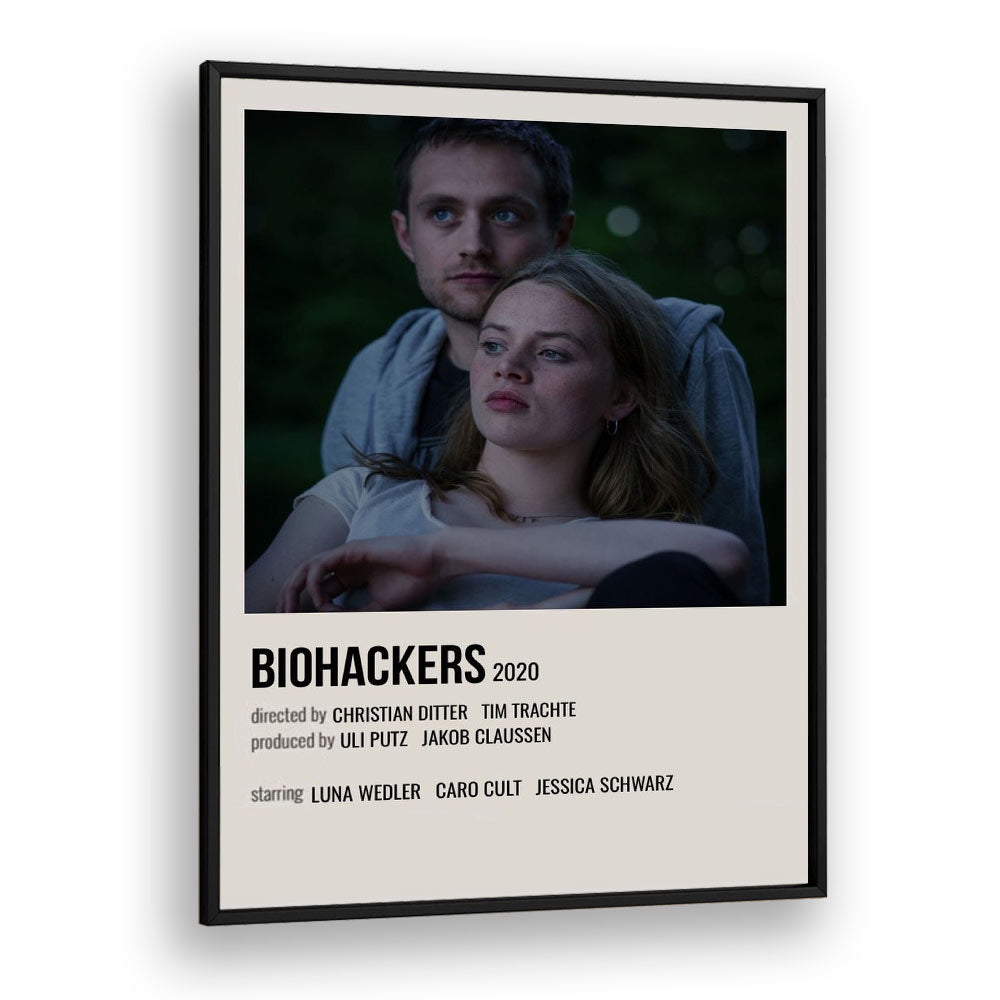 Biohackers 2020 Movie Posters in Black Plain Frame