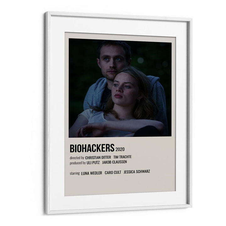 Biohackers 2020 Movie Posters in White Frame With Mount