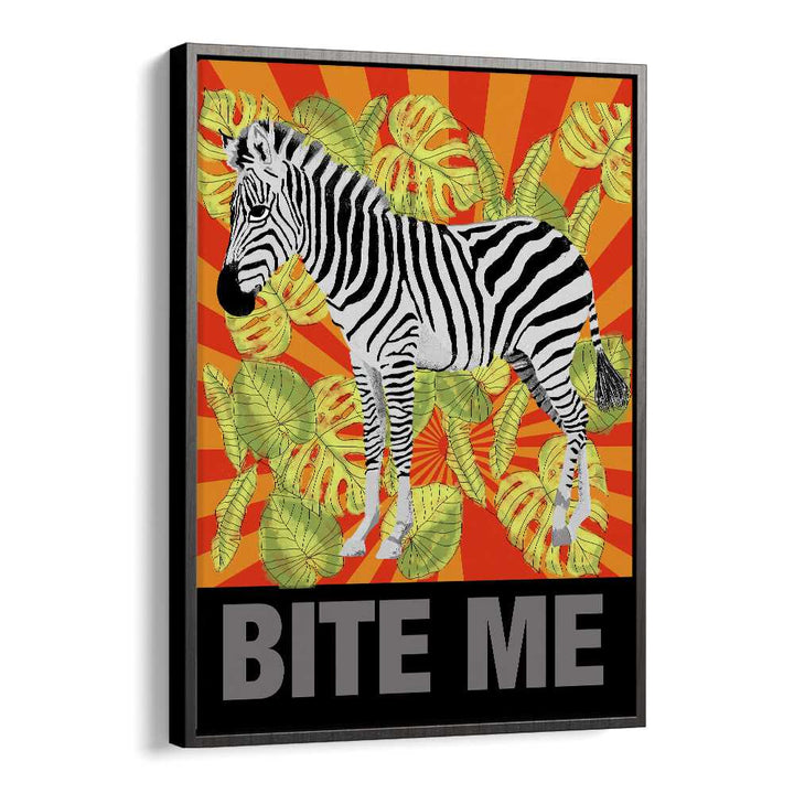 Bite Me By Lynnda Rakos Pop Art Paintings Pop Art Prints in Black Floater Frame