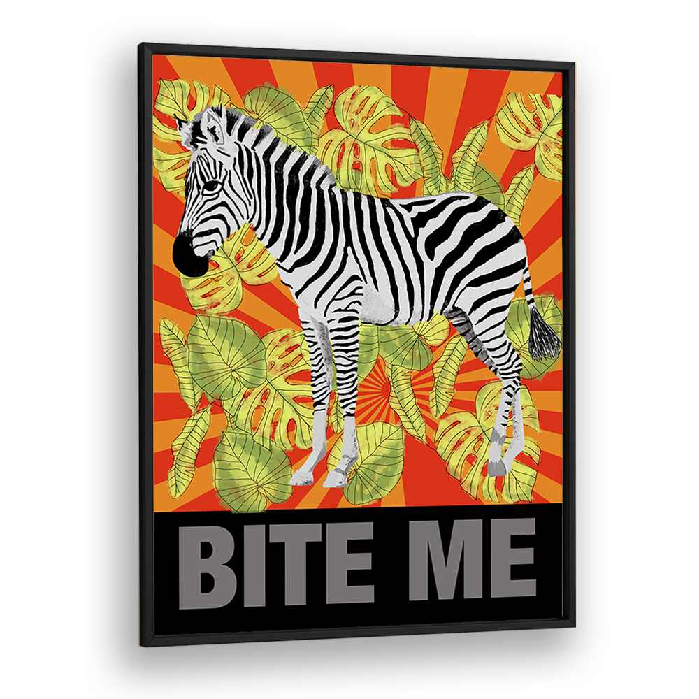 Bite Me By Lynnda Rakos Pop Art Paintings Pop Art Prints in Black Plain Frame