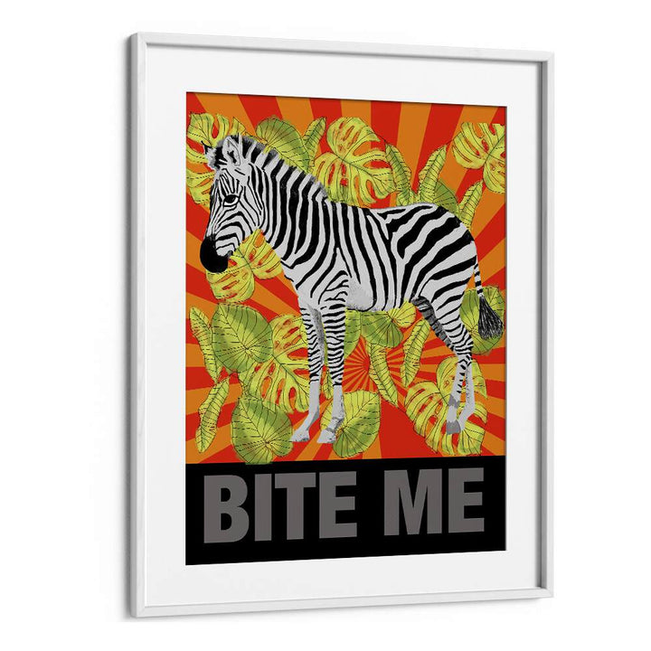 Bite Me By Lynnda Rakos Pop Art Paintings Pop Art Prints in White Frame With Mount