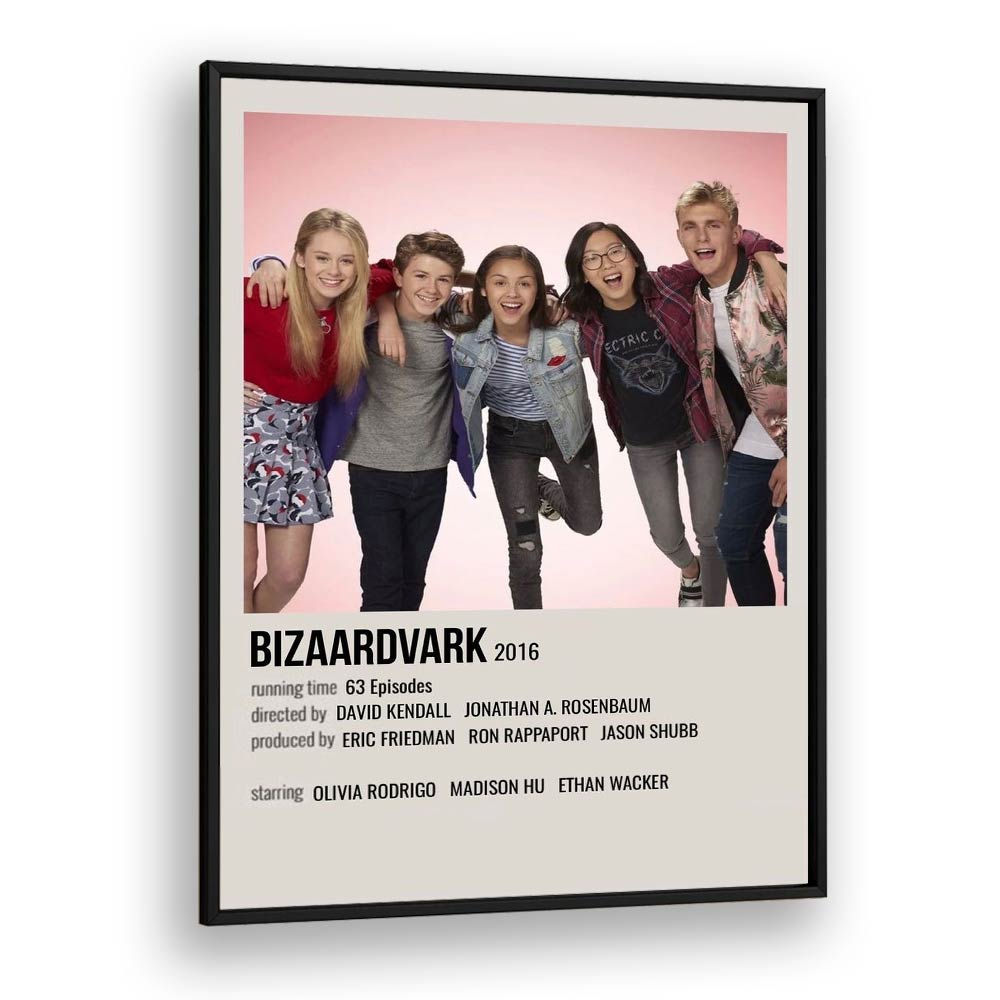 Bizaardvark 2016 Movie Posters in Black Plain Frame