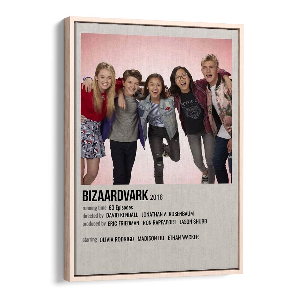 Bizaardvark 2016 Movie Posters in Oak Wood Floater Frame