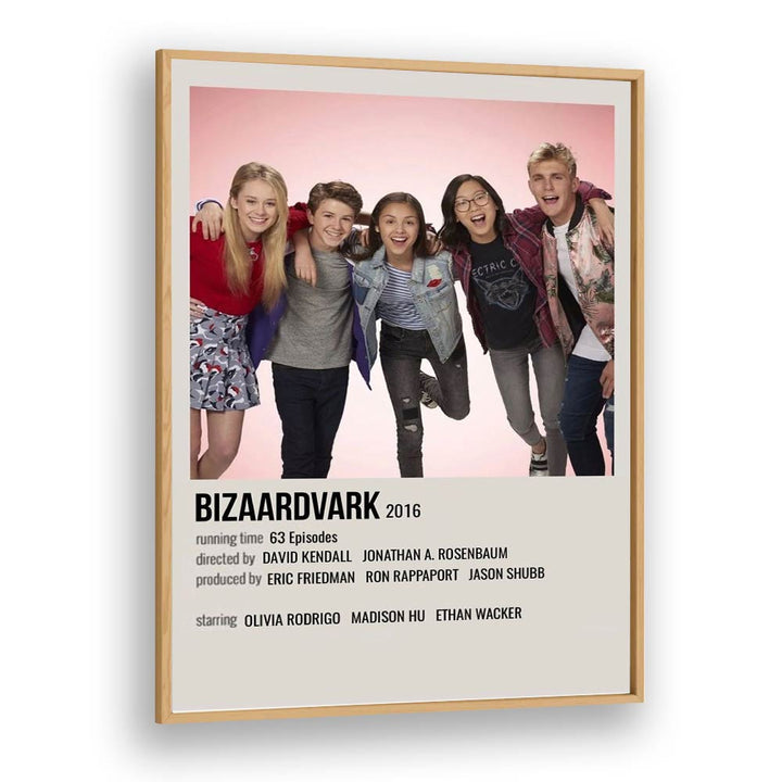 Bizaardvark 2016 Movie Posters in Oak Wood Plain Frame