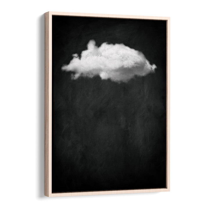 Black Cloud I By Aureous Abstract Paintings Abstract Art Prints in Oak Wood Floater Frame