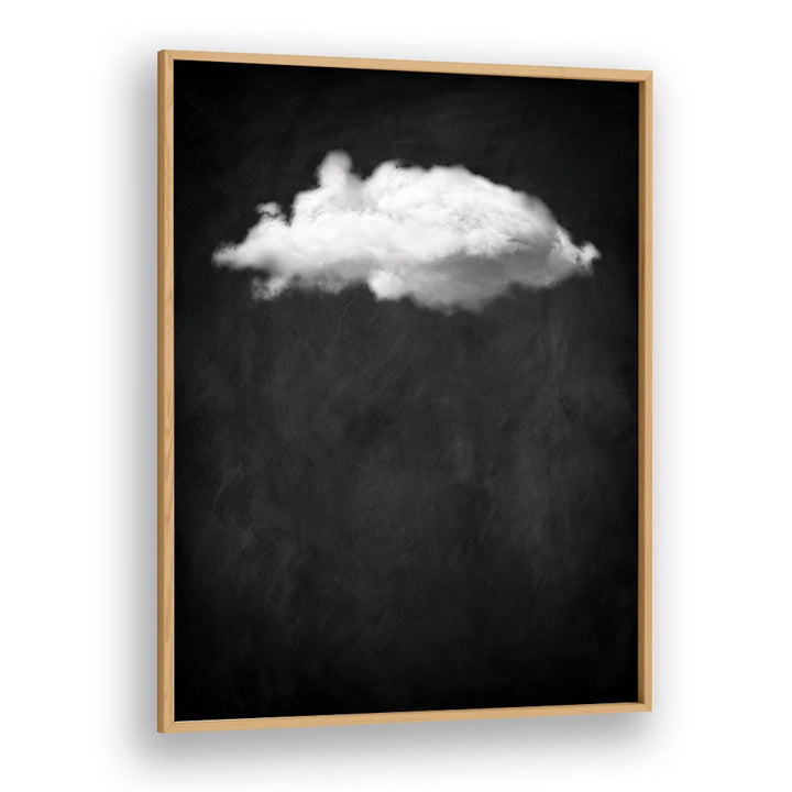 Black Cloud I By Aureous Abstract Paintings Abstract Art Prints in Oak Wood Plain Frame