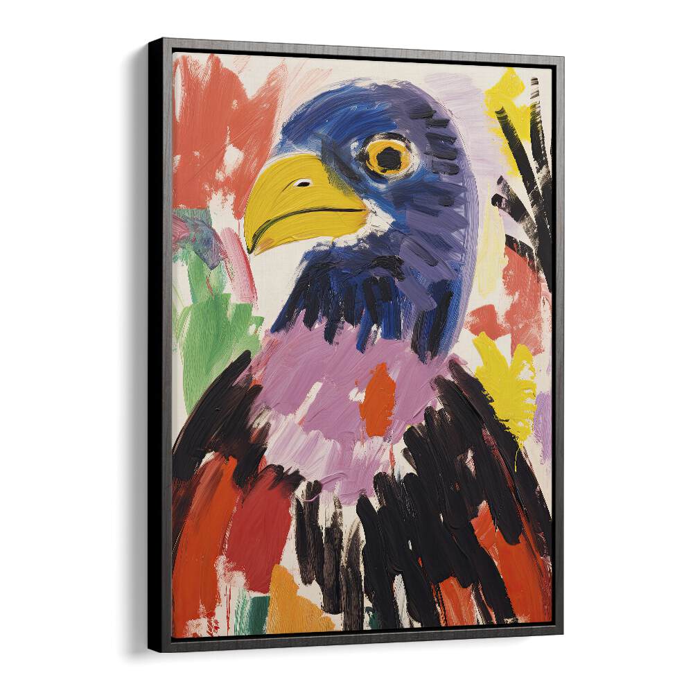 Black Goose  Kids Paintings in Black Floater Frame