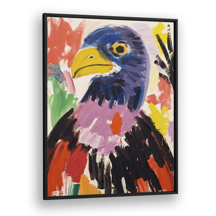 Black Goose  Kids Paintings in Black Plain Frame