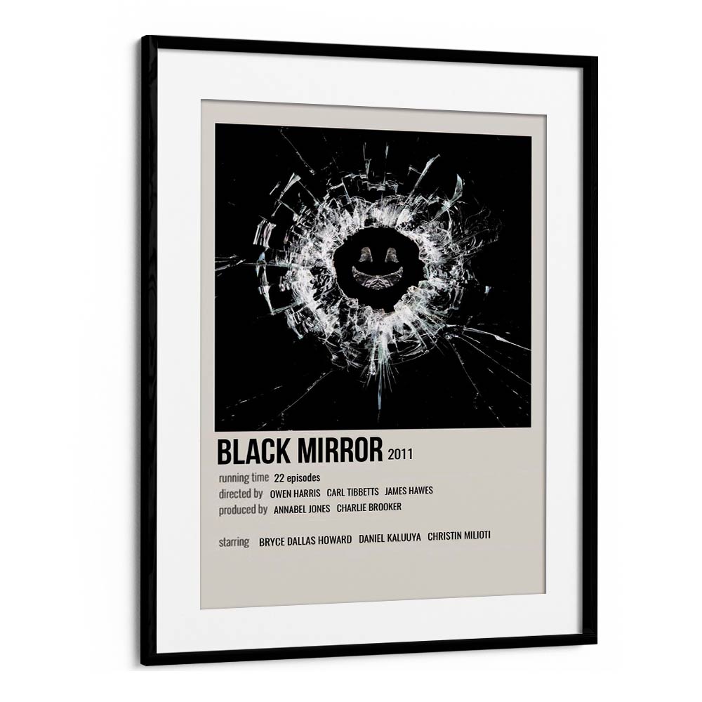 Black Mirror 2011 i Movie Posters in Black Frame With Mount