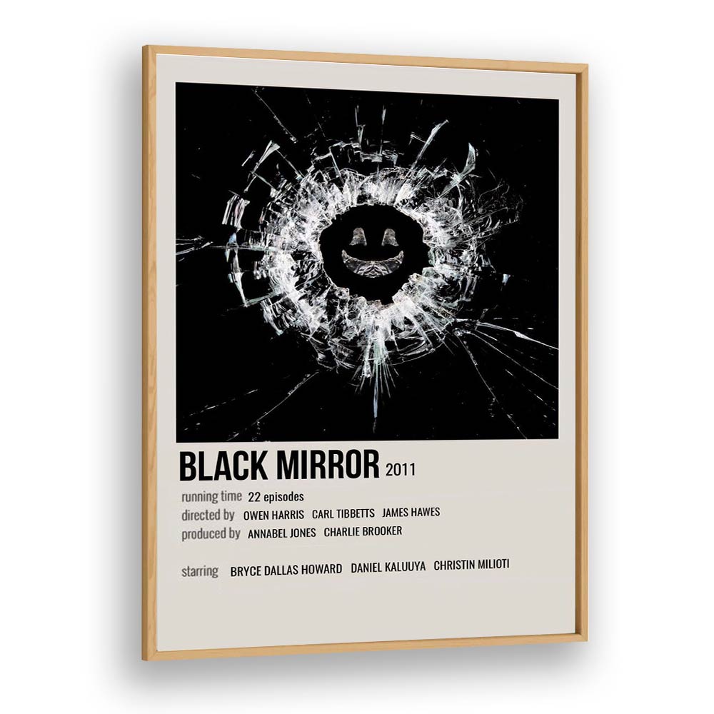 Black Mirror 2011 i Movie Posters in Oak Wood Plain Frame