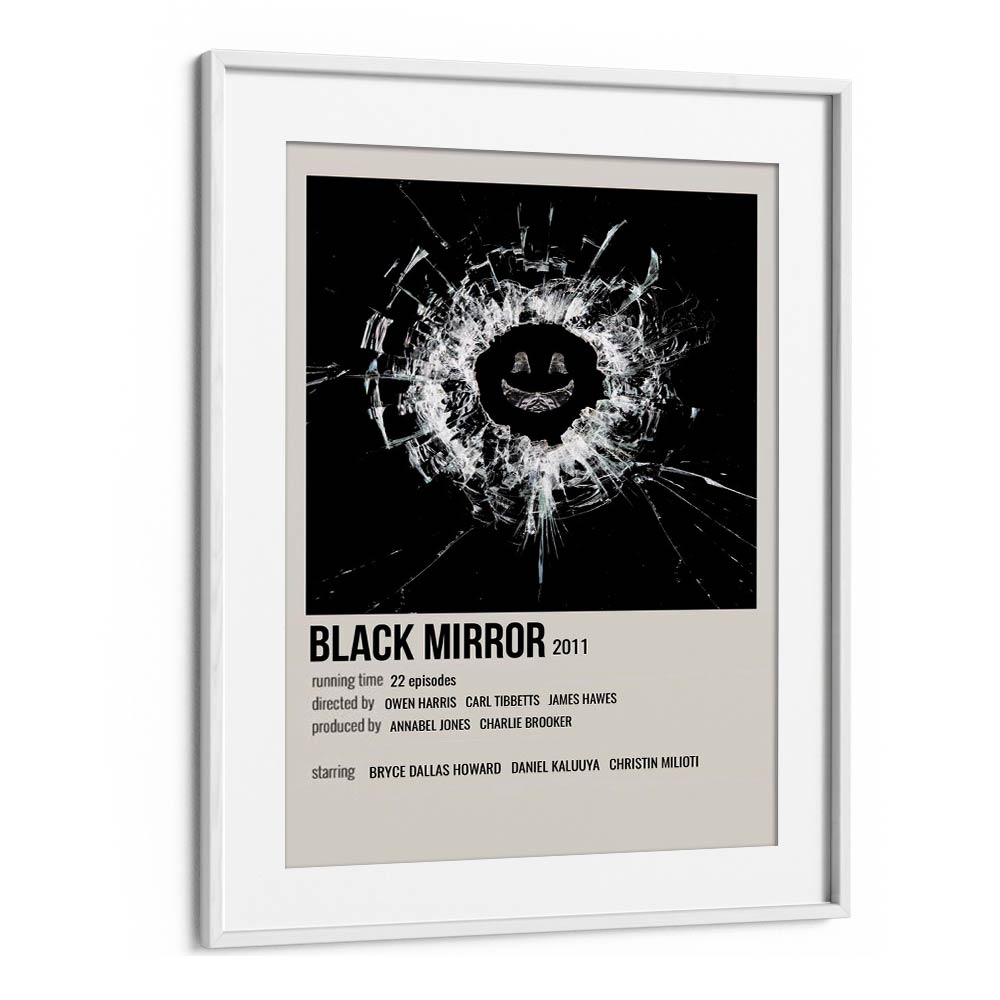 Black Mirror 2011 i Movie Posters in White Frame With Mount