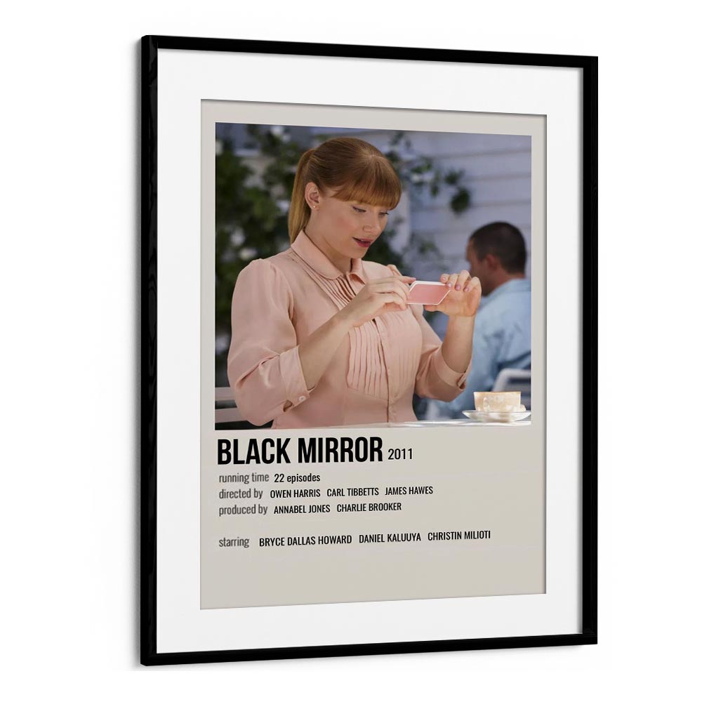 Black Mirror 2011 ii Movie Posters in Black Frame With Mount