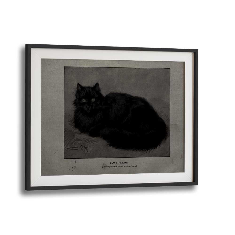 Black Persian Gothic Wall Art Prints in Black Frame With Mount