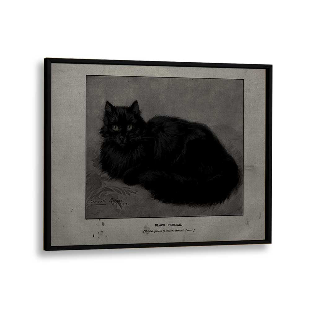 Black Persian Gothic Wall Art Prints in Black Plain Frame