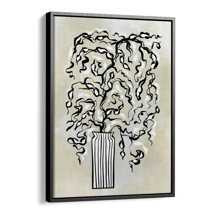 Black Twigs by Martina Botanical Art Prints in Black Floater Frame