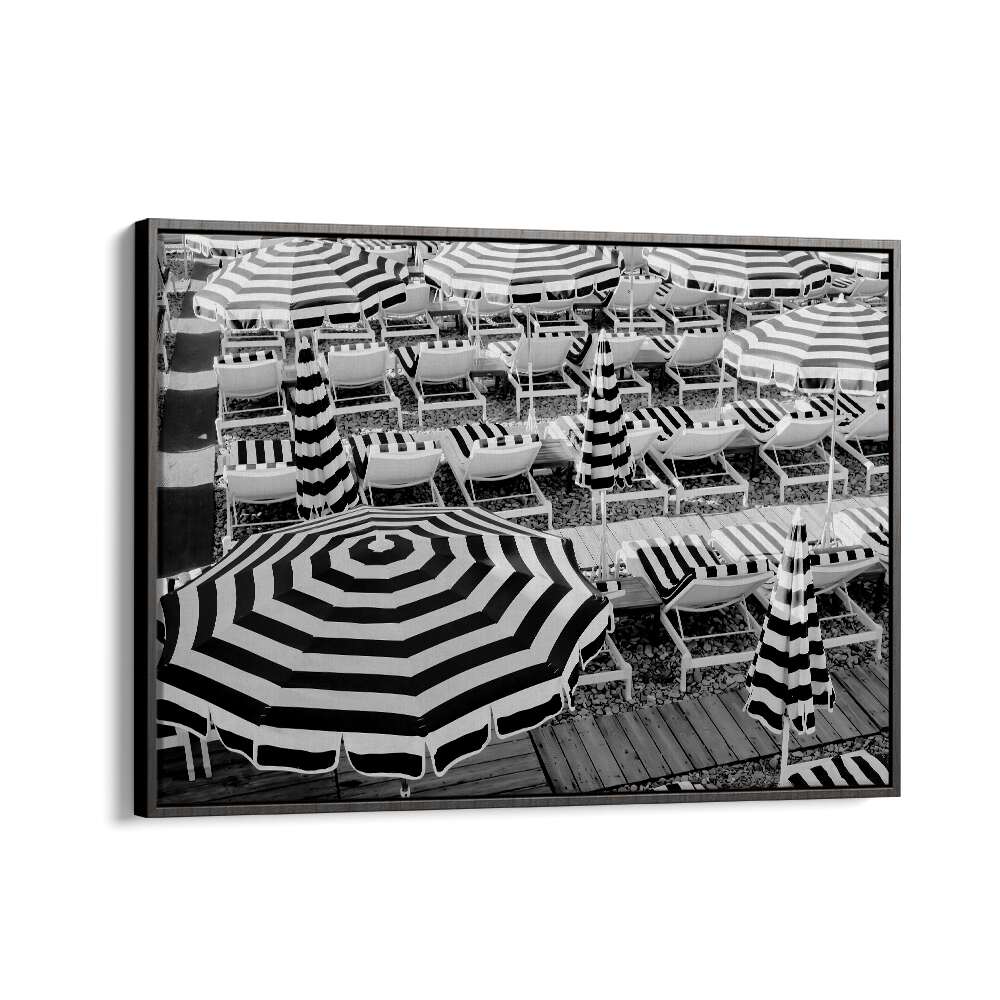 BLACK AND WHITE BEACH UMBRELLAS II BY GRACE DIGITAL ART CO, BEACH PRINTS