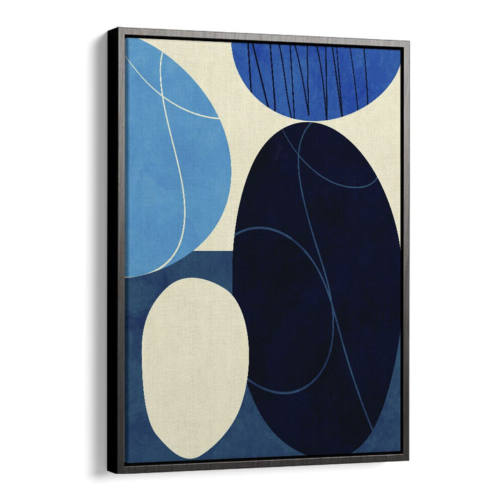 BLUE SHAPES PLAY III BY ANA RUT BRE ABSTRACT ART, ABSTRACT PAINTING