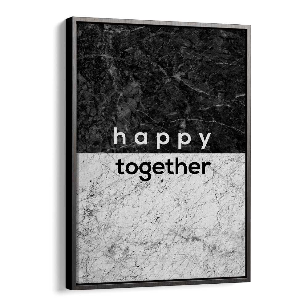 Quotes painting - HAPPY TOGETHER COUPLES QUOTE by Asianmonk