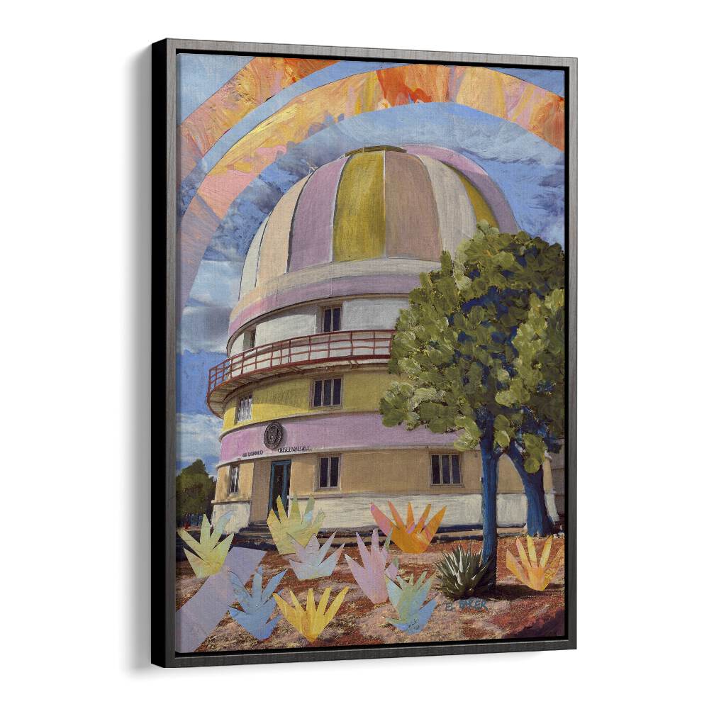 Eleanor Baker painting - MCDONALD OBSERVATORY MIXED MEDIA COLLAGE by Asianmonk