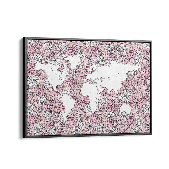 PINK MAP BY MARTINA FASHION PAINTINGS, FASHION POSTERS