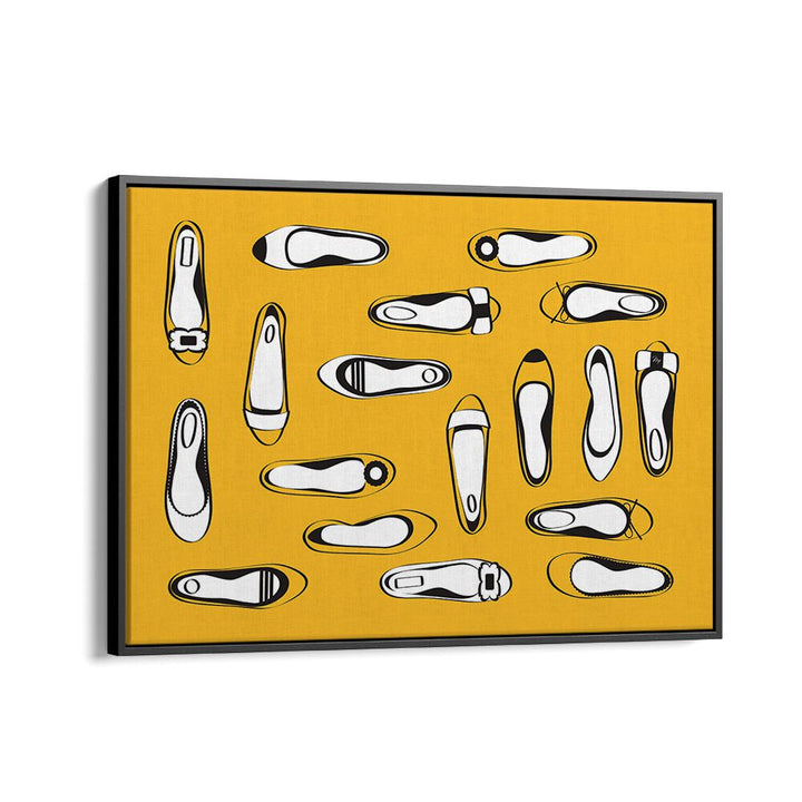 YELLOW FLATS BY MARTINA FASHION PAINTINGS, FASHION POSTERS