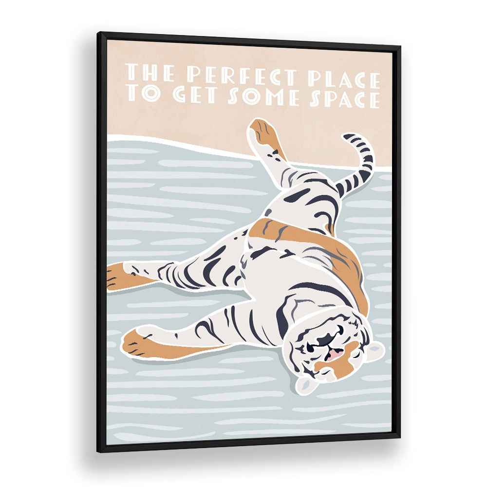 Quotes painting - TIGER TYPOGRAPHY KIDS QUOTE by Asianmonk