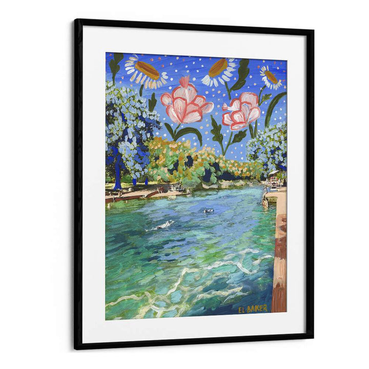 Eleanor Baker painting - BOTANICAL BARTON SPRINGS by Asianmonk