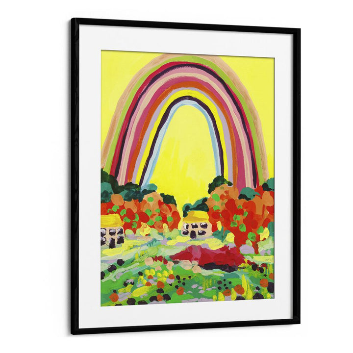 Quotes painting - COUNTRYSIDE RAINBOW ON YELLOW BY ANIA ZWARA by Asianmonk