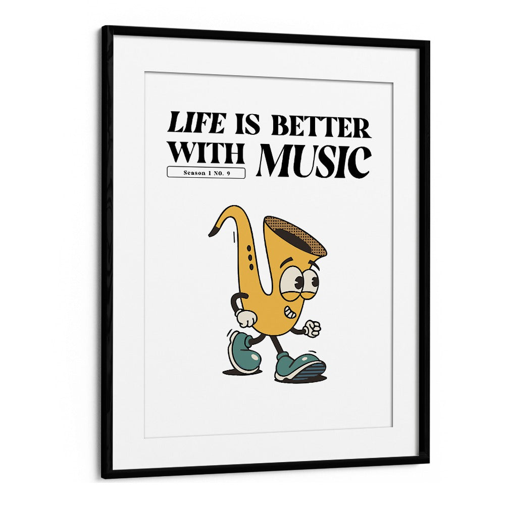 Quotes painting - HARMONY IN EVERY NOTE: LIFE IS BETTER WITH MUSIC by Asianmonk