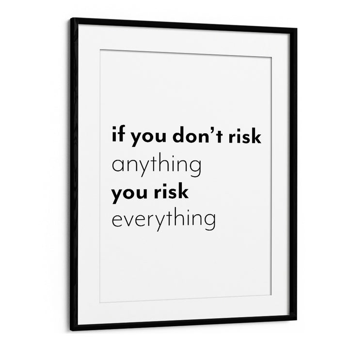 Quotes painting - IF YOU DONT RISK by Asianmonk