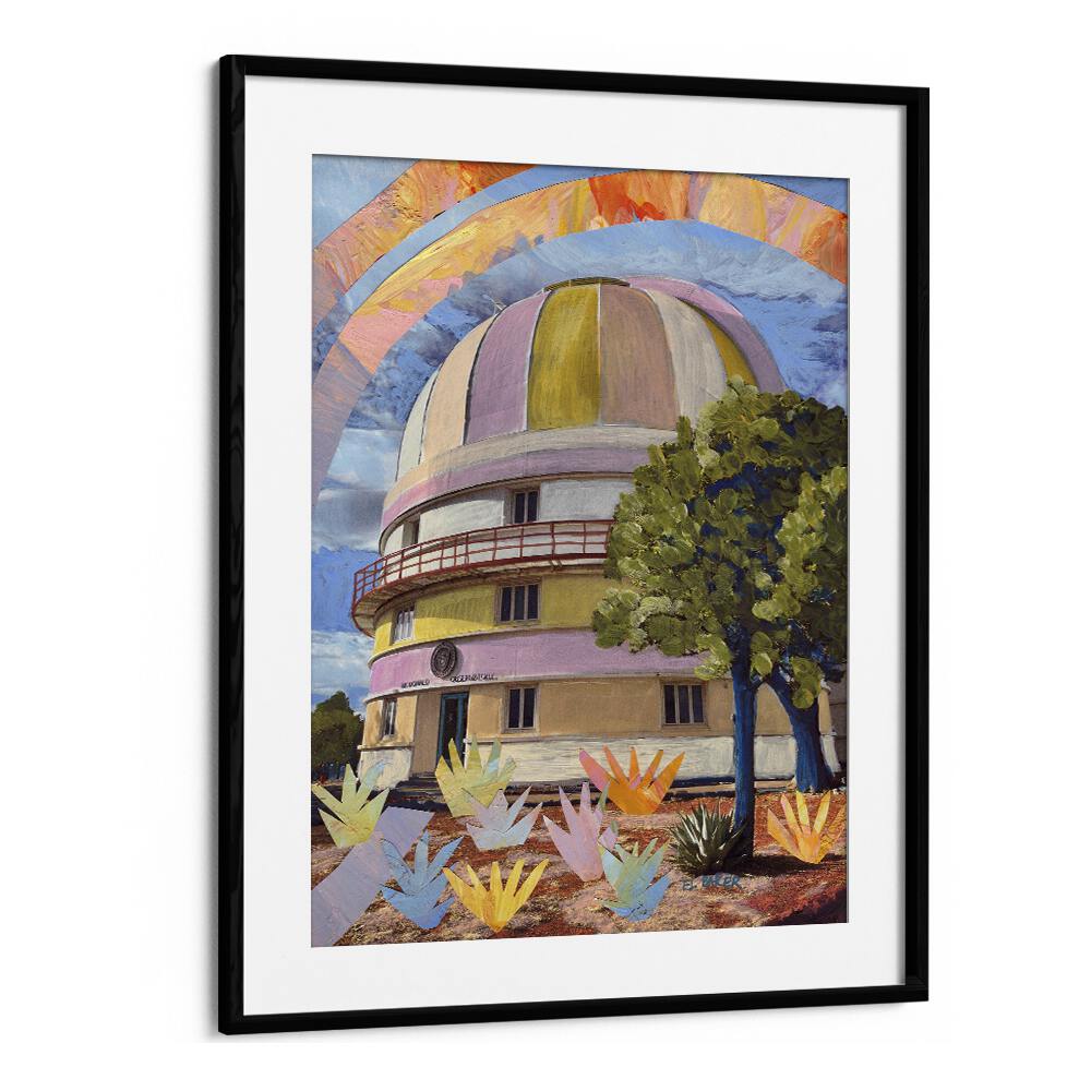 Eleanor Baker painting - MCDONALD OBSERVATORY MIXED MEDIA COLLAGE by Asianmonk