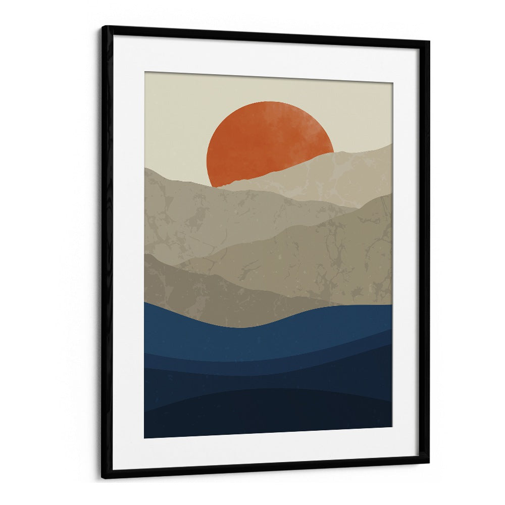 MOUNTAINS I BY JAY STANLEY, ABSTRACT ART PRINTS