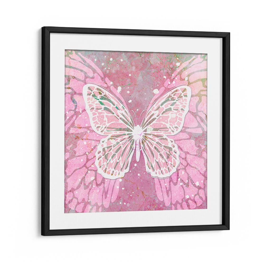 PINK BUTTERFLY BY MARTINA FASHION PAINTINGS, FASHION POSTERS