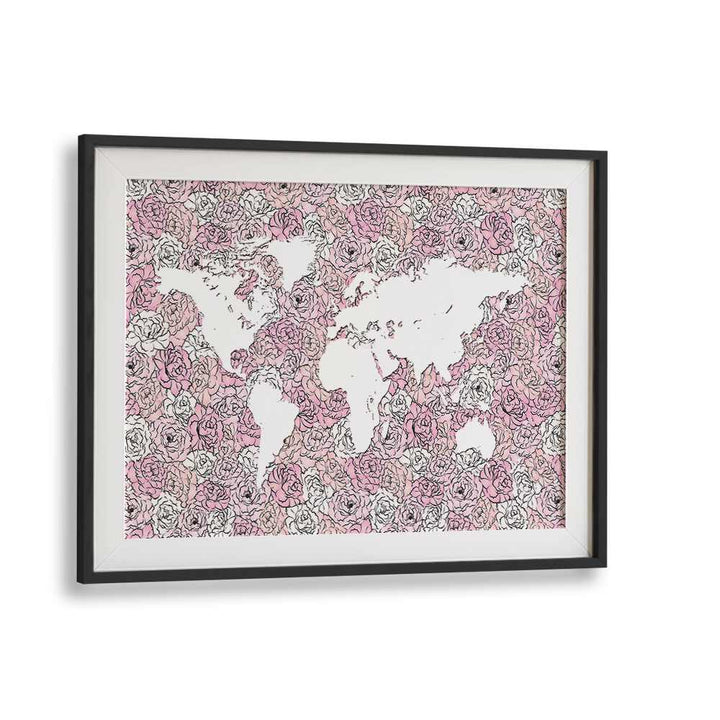 PINK MAP BY MARTINA FASHION PAINTINGS, FASHION POSTERS