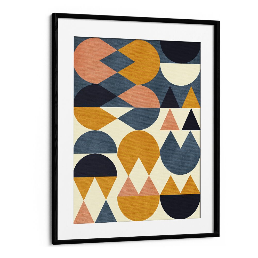 Ana Rut Bre painting - RAINBOW PLUS SHAPES BLUE MUSTARD VI BY ANA RUT BRE by Asianmonk