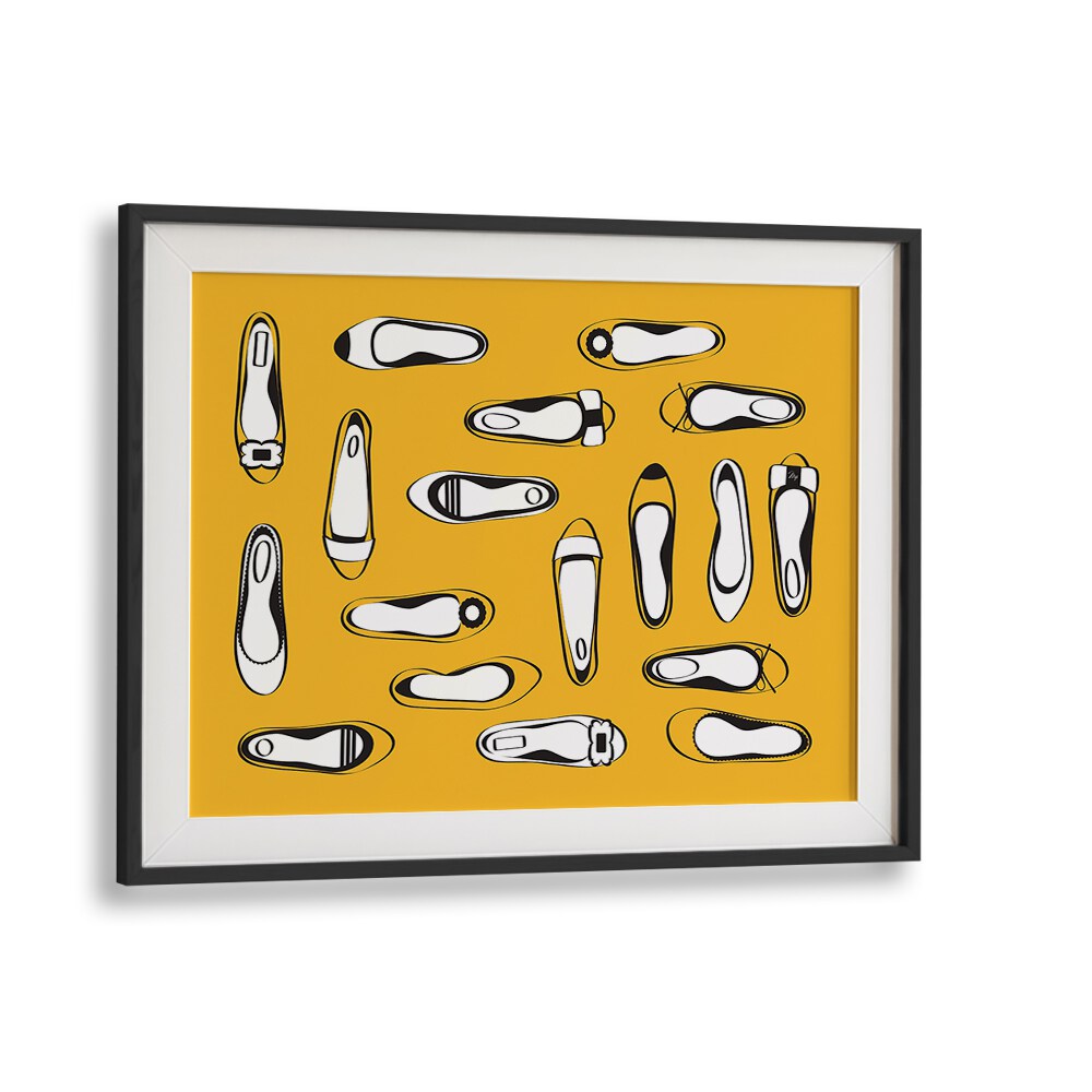 YELLOW FLATS BY MARTINA FASHION PAINTINGS, FASHION POSTERS