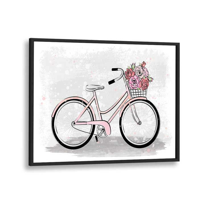 GREY BIKE BY MARTINA FASHION PAINTINGS, FASHION POSTERS