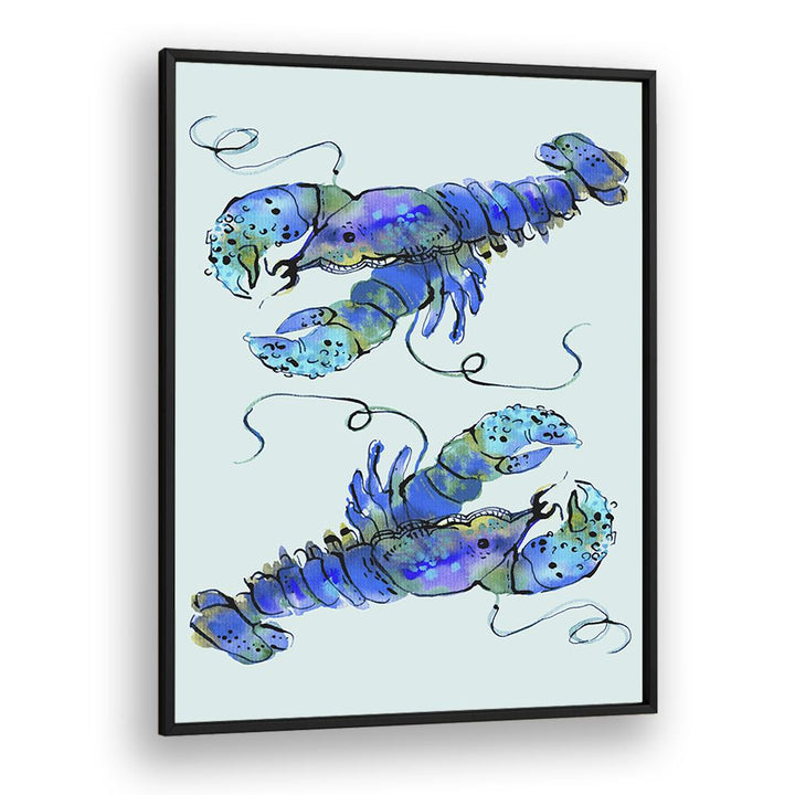 Quotes painting - LOBSTERS ON AZURE BY ANIA ZWARA by Asianmonk