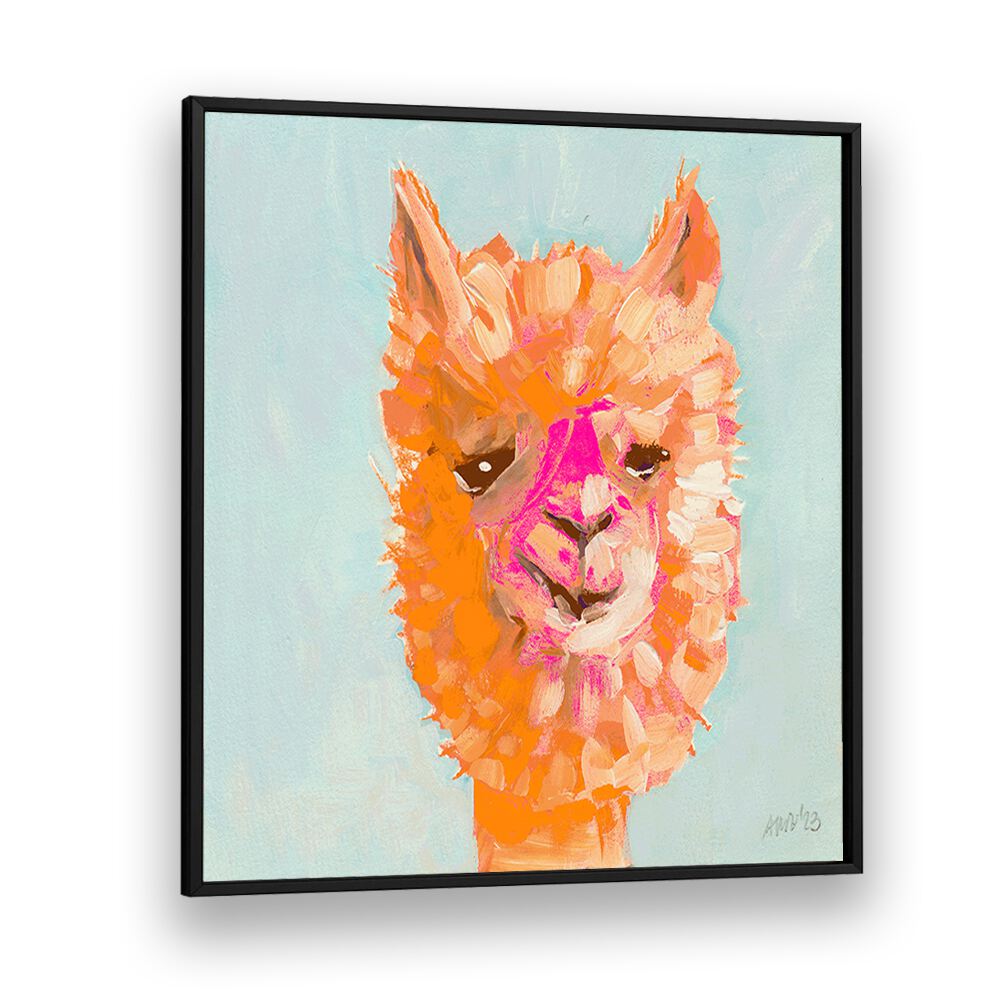 chre painting - ORANGE ALPACA BY ANIA ZWARA by Asianmonk