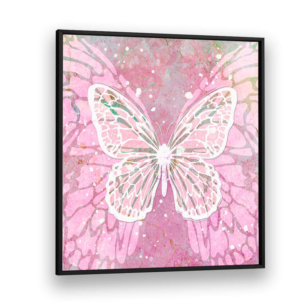 PINK BUTTERFLY BY MARTINA FASHION PAINTINGS, FASHION POSTERS