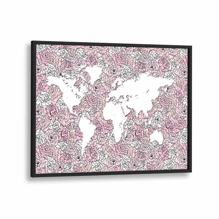 PINK MAP BY MARTINA FASHION PAINTINGS, FASHION POSTERS