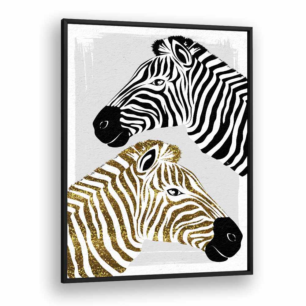 PRETTY ZEBRAS BY MARTINA FASHION PAINTINGS, FASHION POSTERS