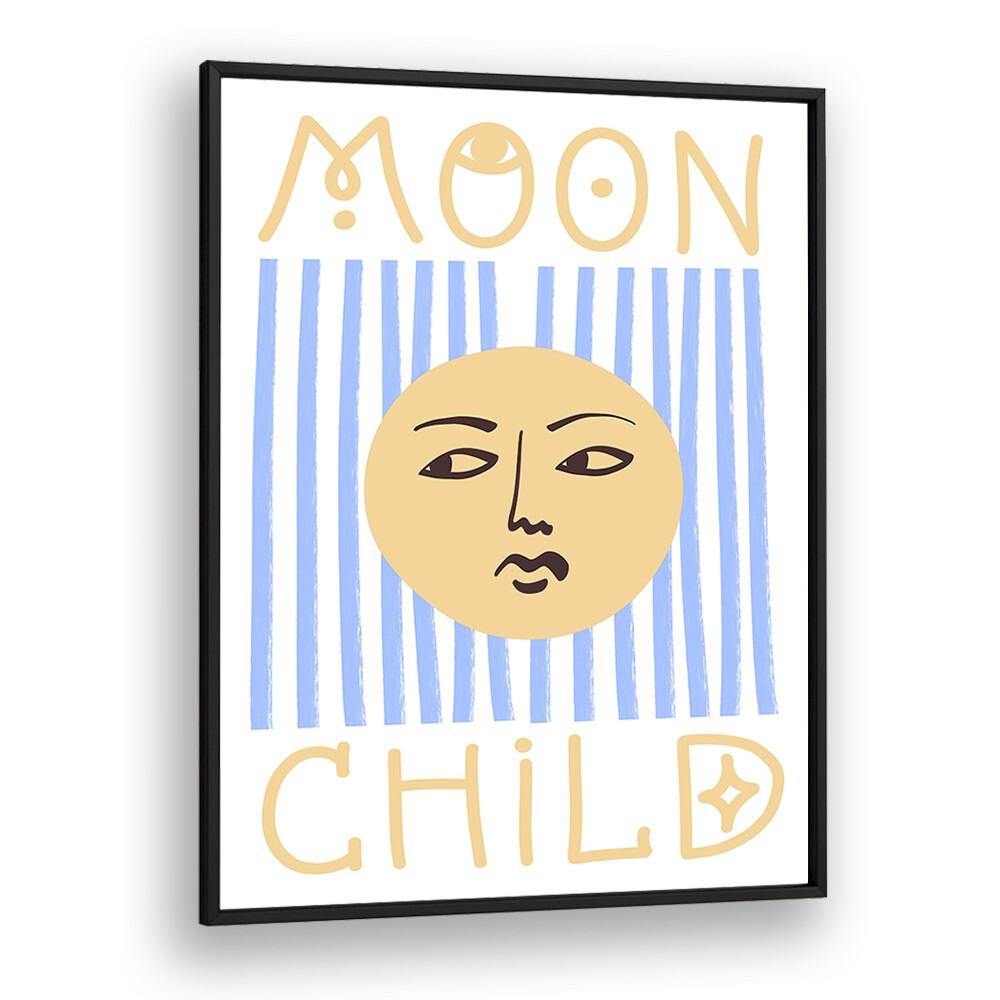 STRIPED MOON CHILD BY GRACE DIGITAL ART CO KIDS PAINTINGS