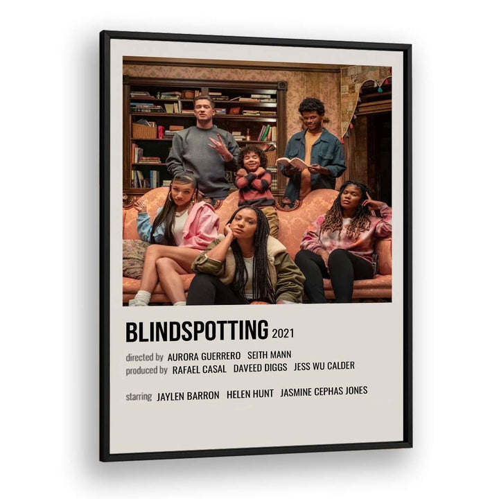 Blindspotting 2021 Movie Posters in Black Plain Frame