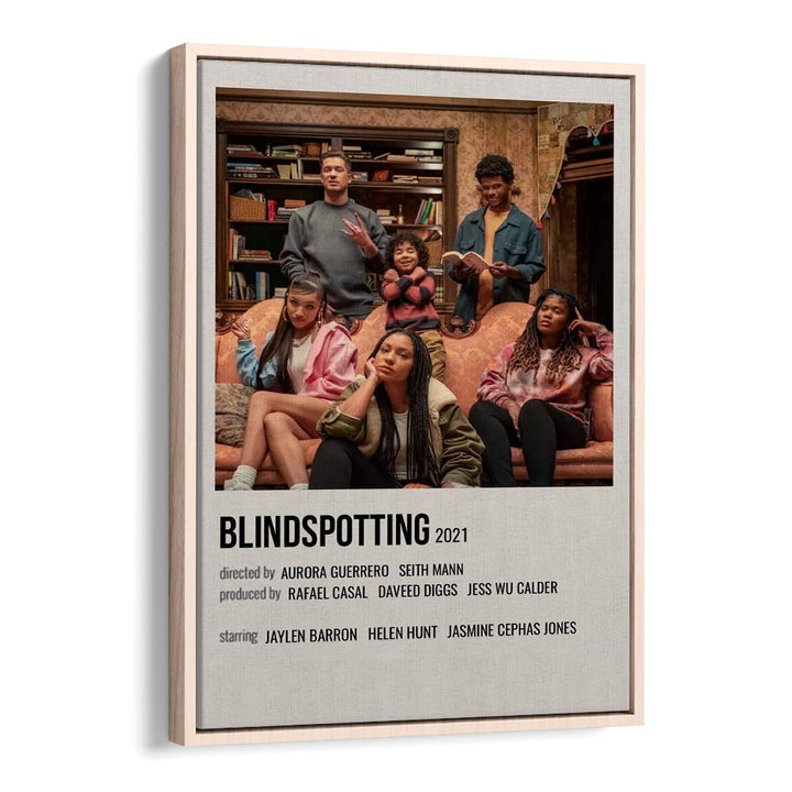 Blindspotting 2021 Movie Posters in Oak Wood Floater Frame