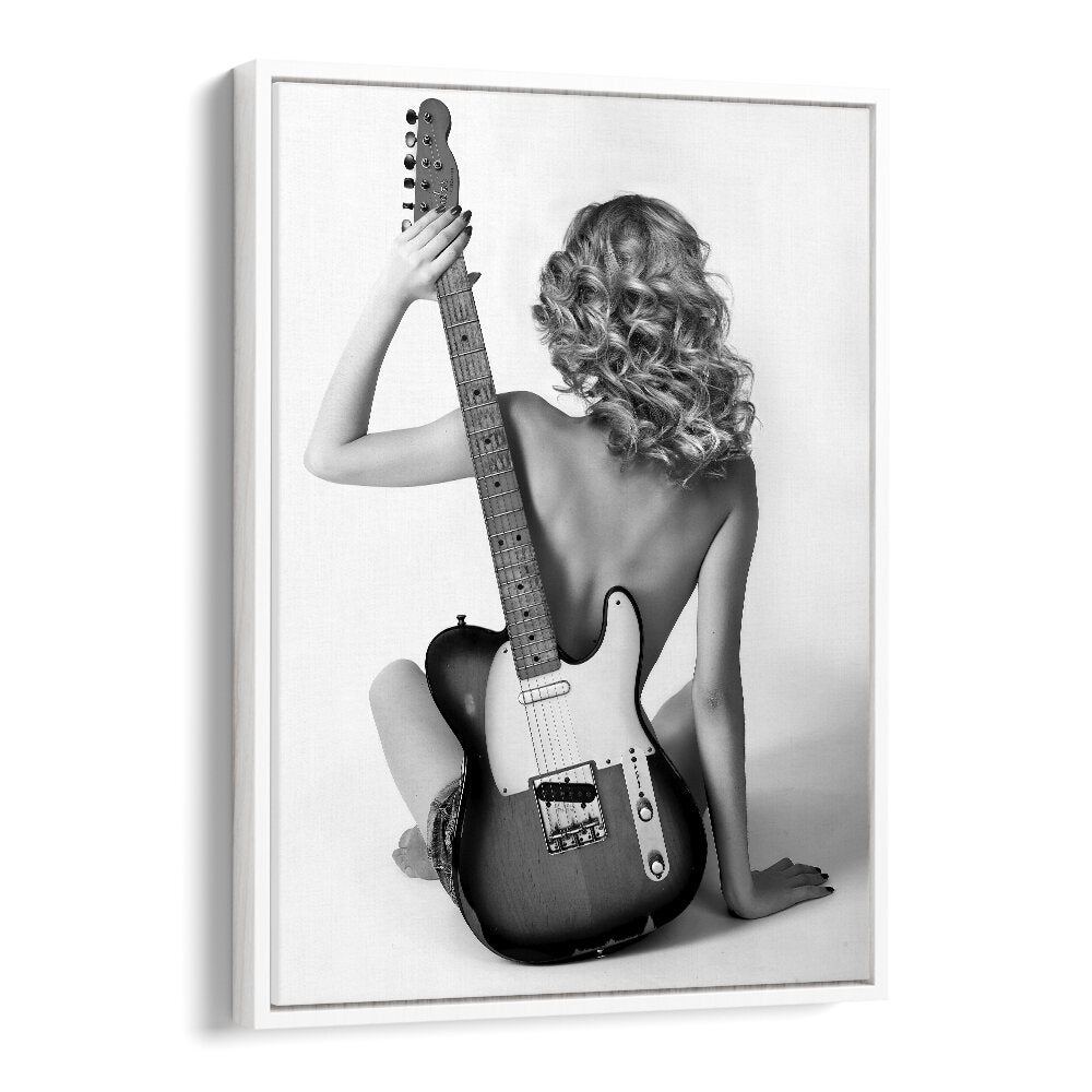 Blondie by David Drake Fine Art Photography Fashion Photography in White Floater Frame