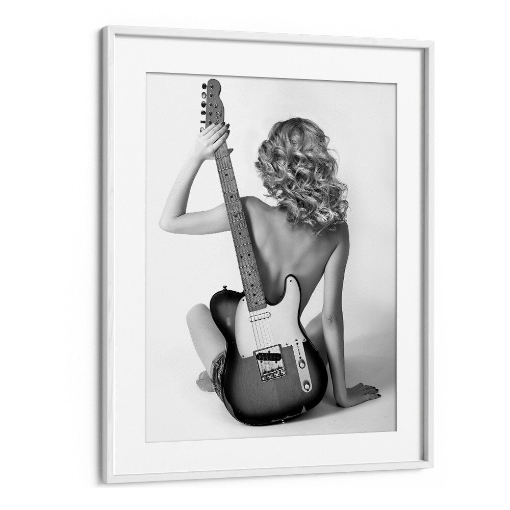 Blondie by David Drake Fine Art Photography Fashion Photography in White Frame With Mount