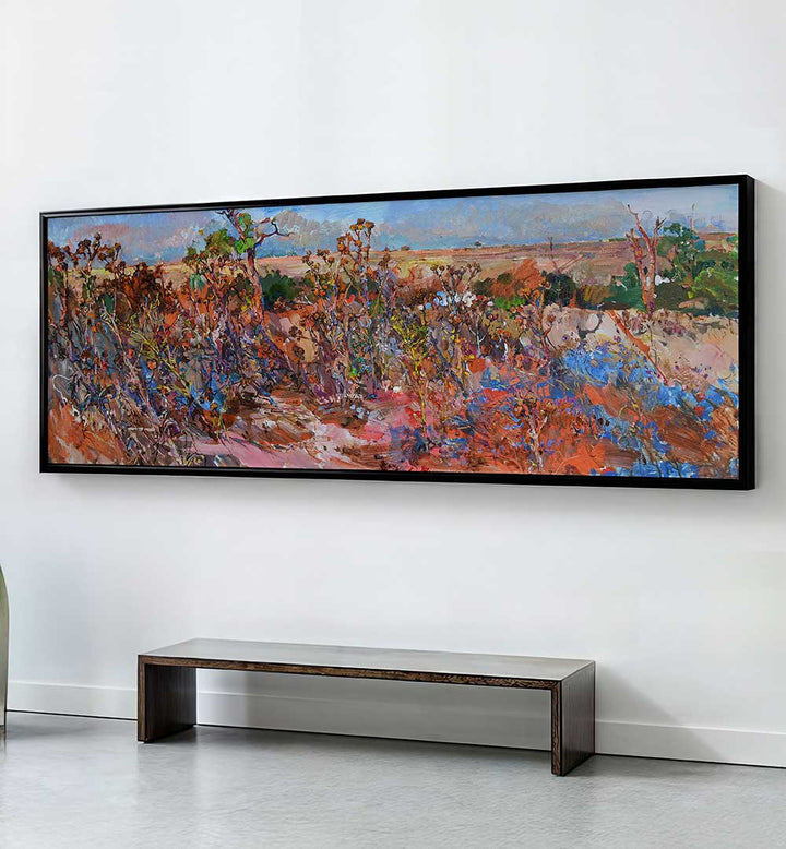 BLOOMING STEPPE , PANORAMIC ART