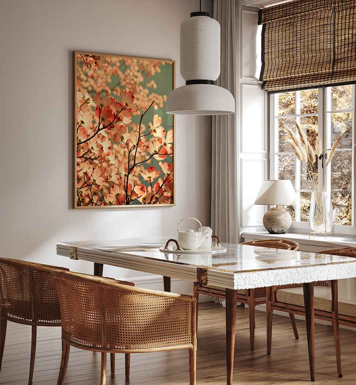 BLOSSOMS AFLOAT , FLORAL FLOWER PAINTINGS