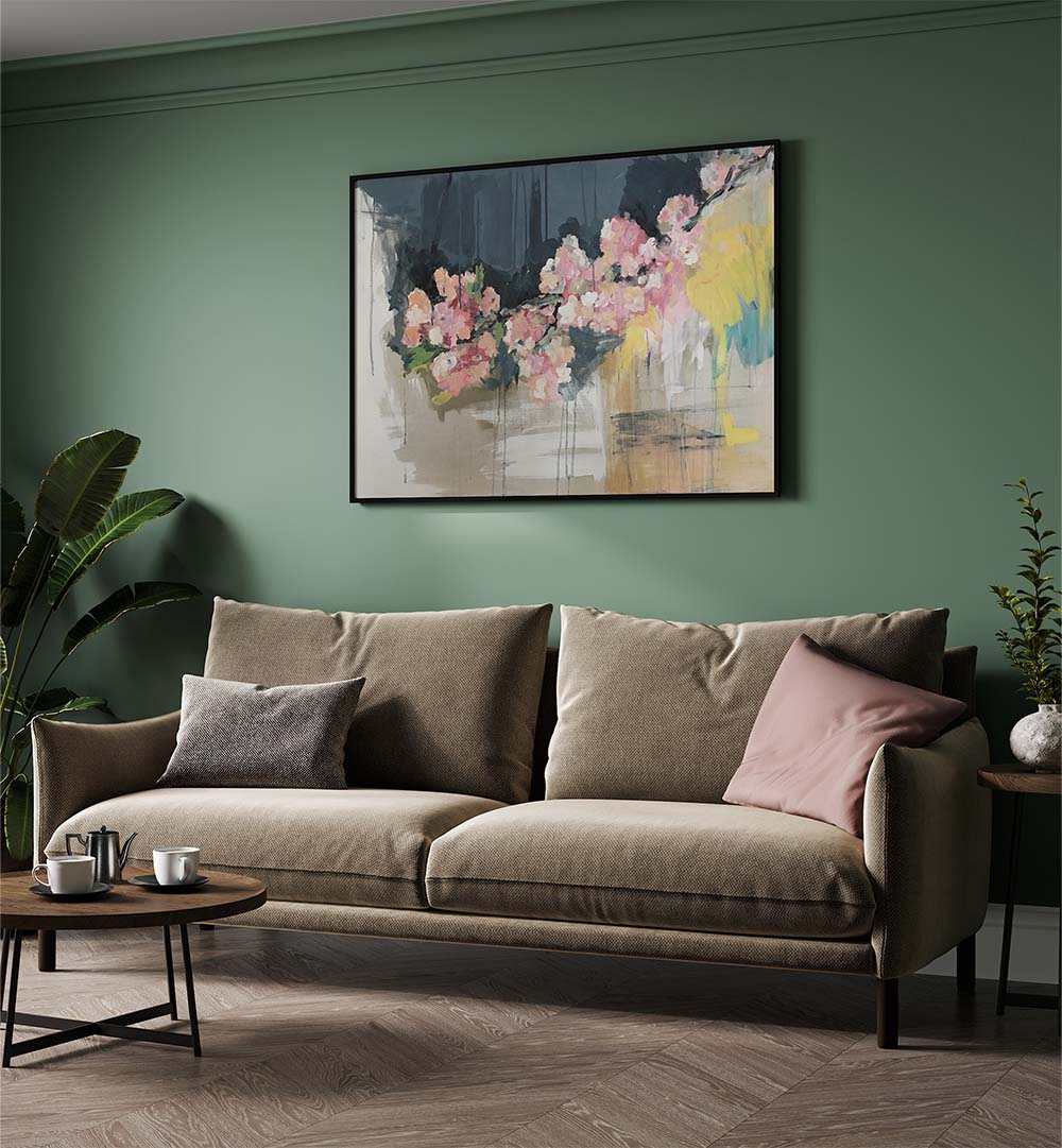 Brighten your space with BLOSSOMS IN BLOOM, FLORAL FLOWER PAINTINGS, showcasing vibrant abstract floral art.